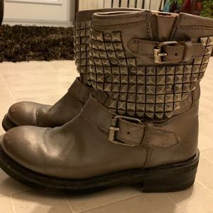 Ash studded ankle boots